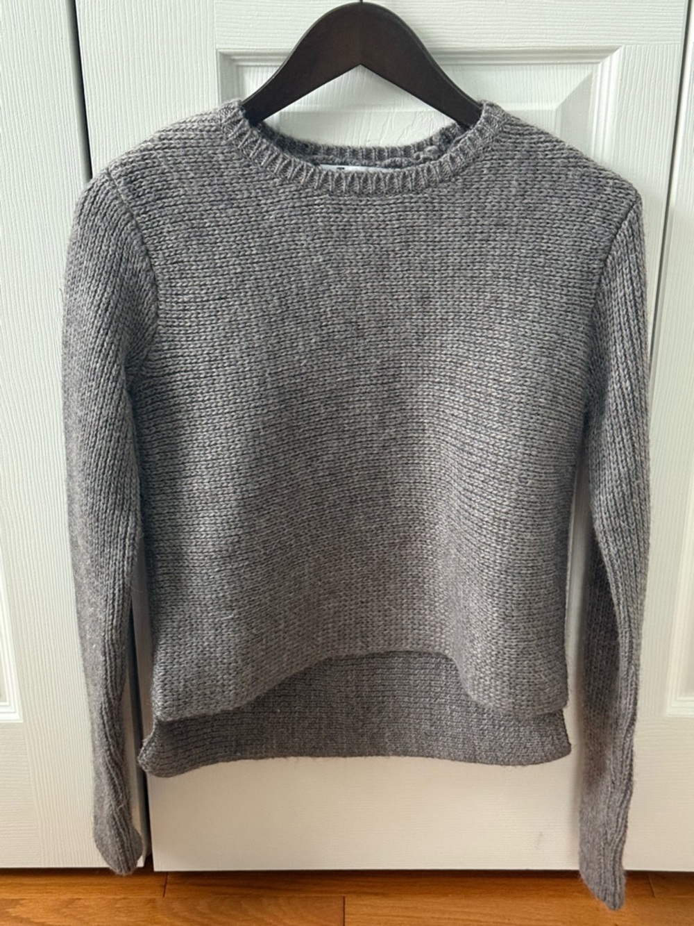 Alexander Wang T Horizontal Rib Knit Sweater in Gray